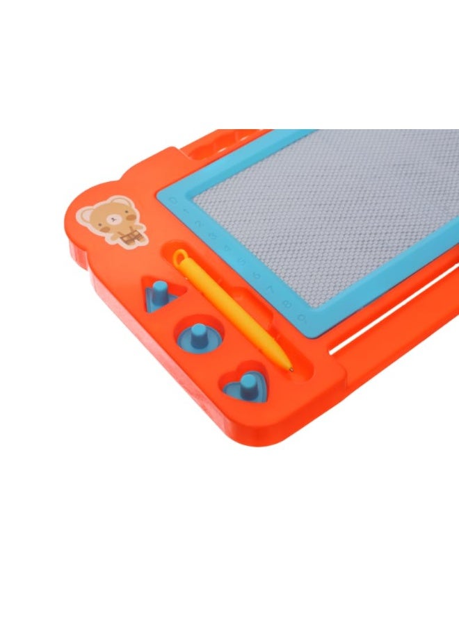 Plastic Magnetic Erasable Drawing And Writing Board With Creative Educational Operations Aiming To Teach Children All Mathematical Skills - Orange - Image 2