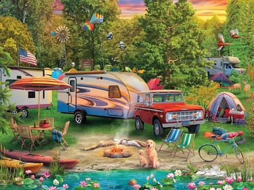 Ceaco Lakeside Camping 500 Piece Jigsaw Puzzle - Image 5