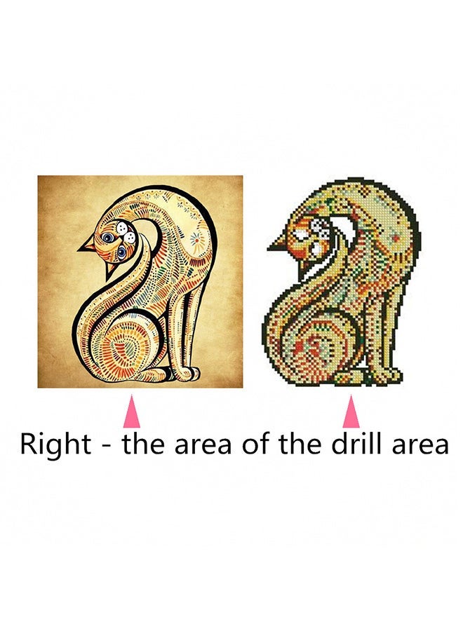 5D DIY Round Diamond Painting Multicolour 30X30X37centimeter - Image 5