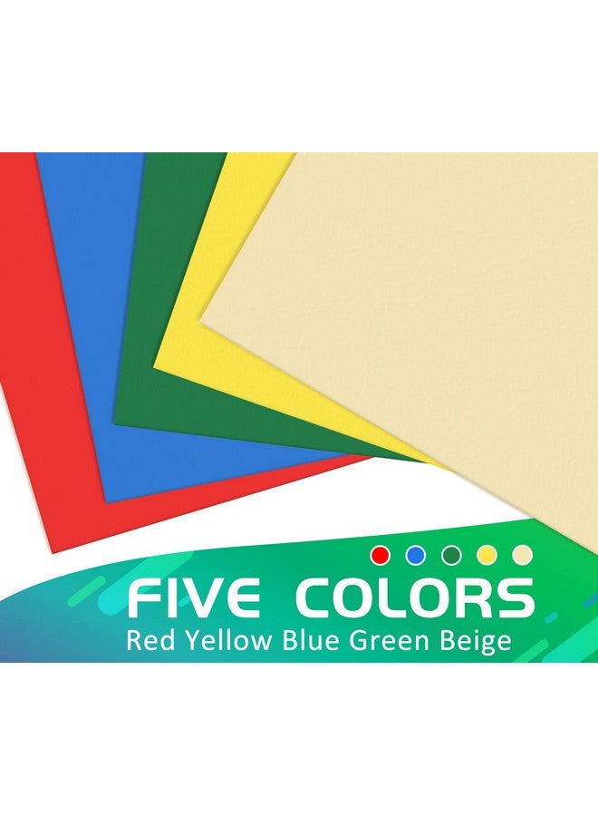 HERKKA Two Pocket Folder Herkka 125 Pack 2 Pocket Folders With Business Card Slot Letter Size Paper Folders Designed For Office And Classroom Use Assorted 5 Colors - Image 4
