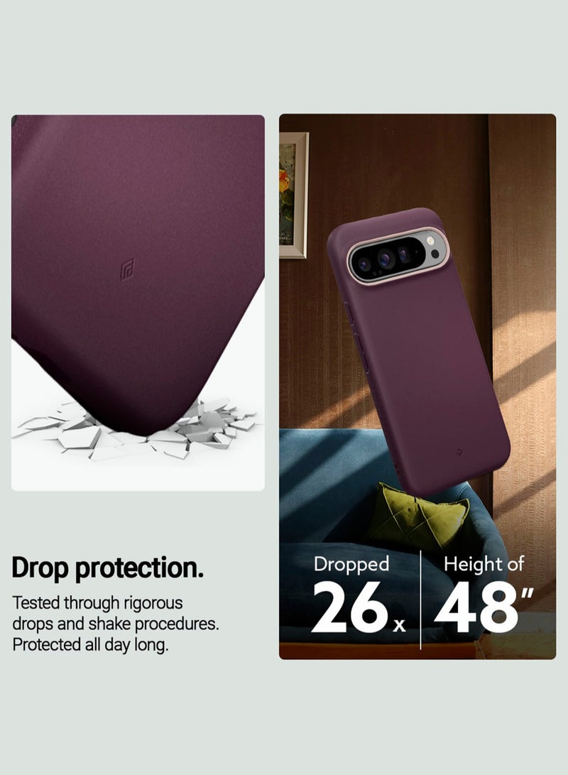 Caseology غطاء نانو بوب لجوجل بيكسل 9 / بيكسل 9 برو (2024) معتمد عسكري - لون الفاصولياء البورغندية - Image 4