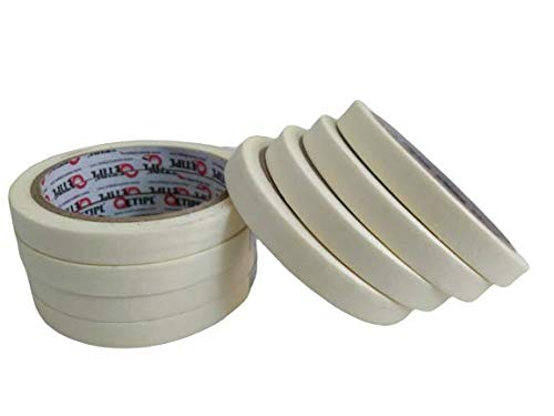 ETI Masking Tape for Carpenters & Painters 1 Tube : 8 Rolls of 12mm X 20Mtr Each (8) - Image 5