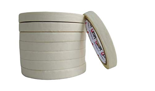 ETI Masking Tape for Carpenters & Painters 1 Tube : 8 Rolls of 12mm X 20Mtr Each (8) - Image 2