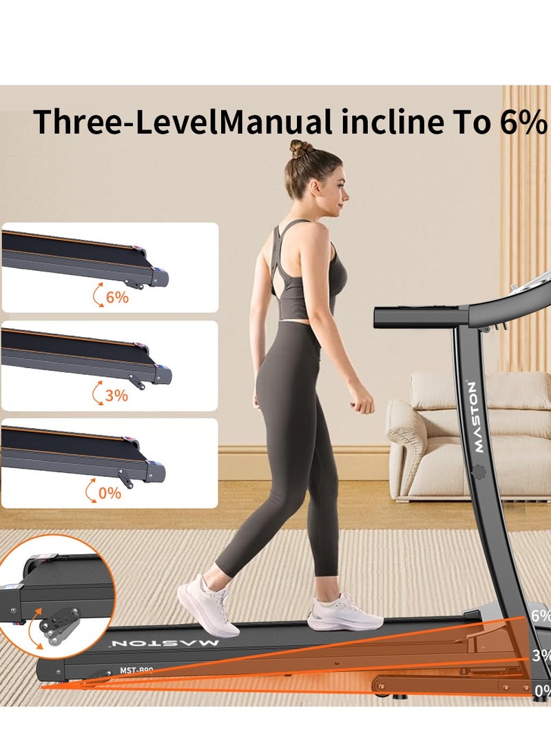 Maston Foldable Treadmill (2.0 HP Peak Motor | 110kg Loading Capacity )-Running Tredmill Machine for Home Use - Image 4