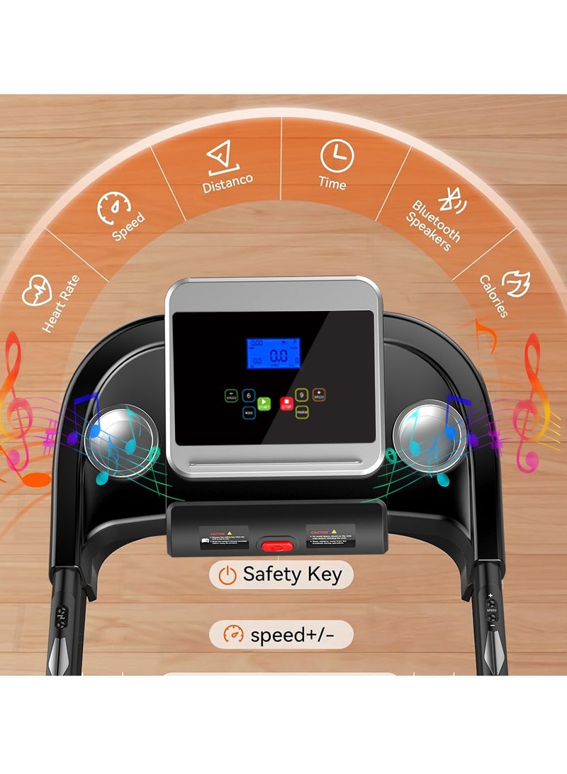 Maston Foldable Treadmill (2.0 HP Peak Motor | 110kg Loading Capacity )-Running Tredmill Machine for Home Use - Image 3