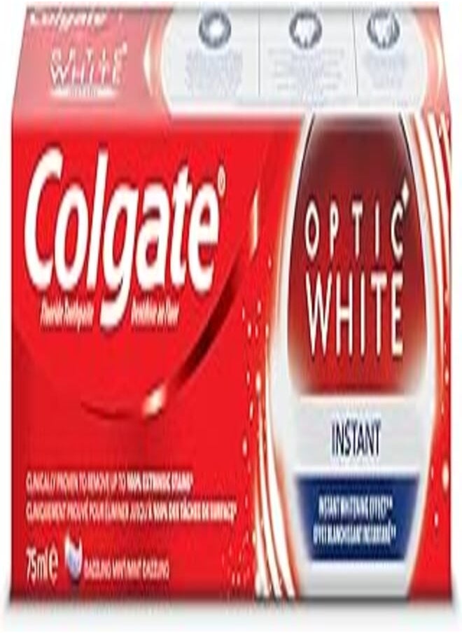 Colgate - Colgate Optic White Instant Whitening Toothpaste,75ml - Image 1