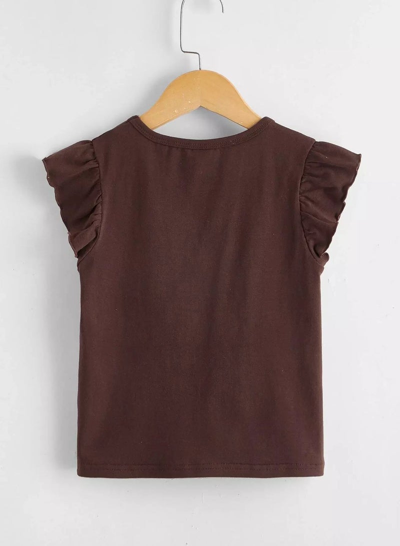 Toddler Girls 2pack Ruffle Cuff Tee  - Image 2