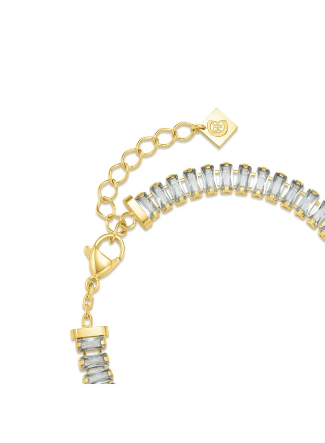 CERRUTI 1881 Claudia Gold-Plated with 'CRR' Charm Bracelet for Women