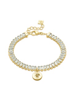 CERRUTI 1881 Claudia Gold-Plated with 'CRR' Charm Bracelet for Women  - Image 1