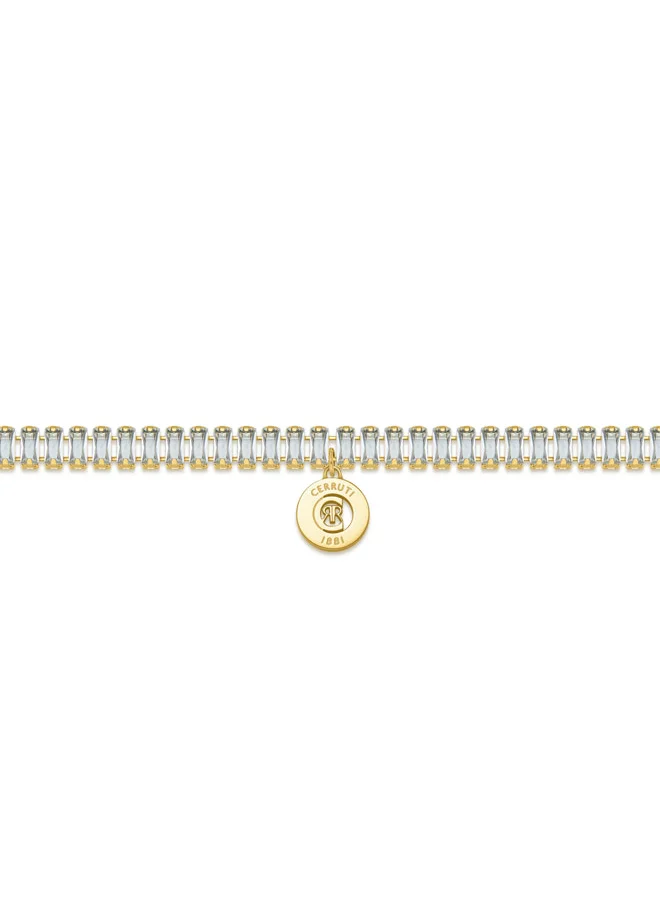 CERRUTI 1881 Claudia Gold-Plated with 'CRR' Charm Bracelet for Women
