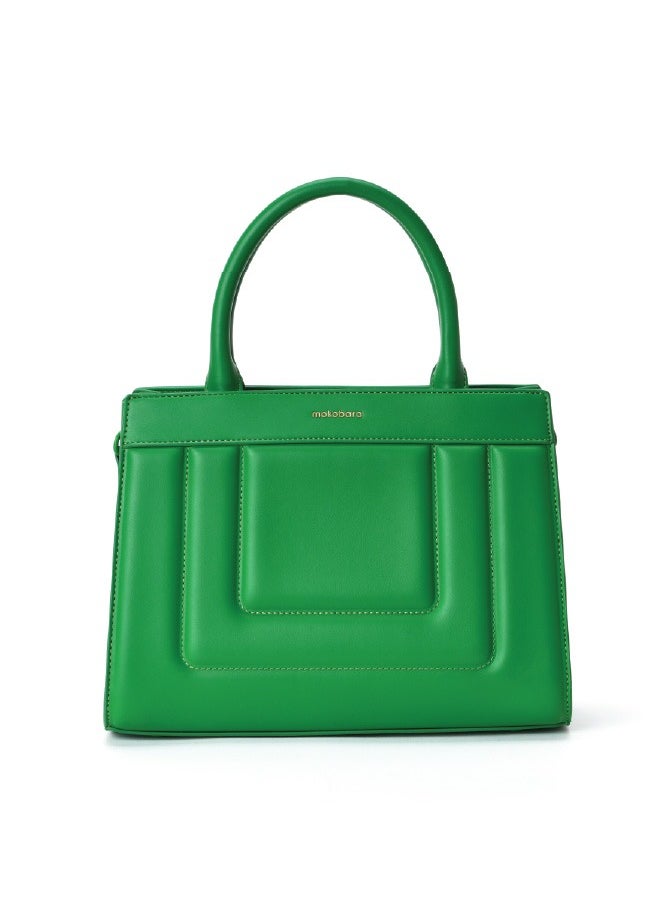 Mokobara MOKOBARA The Noir Handbag Vegan Leather Top Handle Stylish Women Shoulder Bag Top Handle Purse (Holidate)  - Image 1