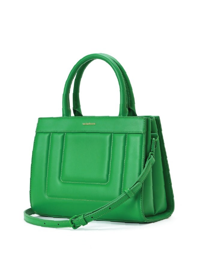 Mokobara MOKOBARA The Noir Handbag Vegan Leather Top Handle Stylish Women Shoulder Bag Top Handle Purse (Holidate)  - Image 4
