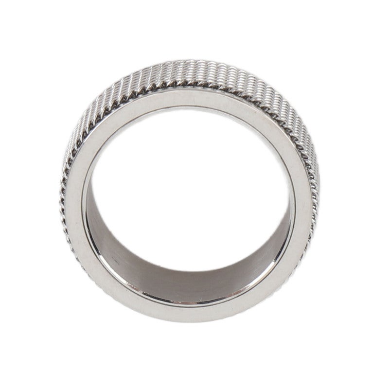 خاتم دوار صامت من التيتانيوم الصلب لتخفيف القلق - خاتم تململ لتخفيف التوتر للبالغين - خاتم دوار لعض الأصابع - Image 5