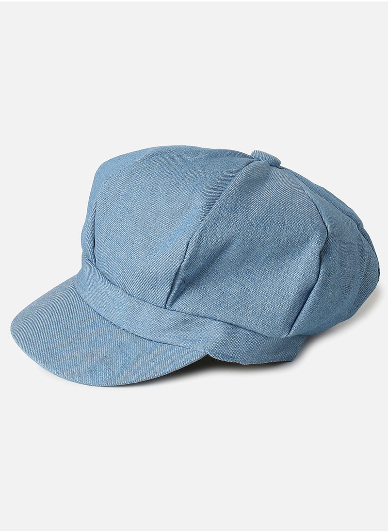 Haute Sauce - Blue Corduroy Vintage Newsboy Cap - Image 1