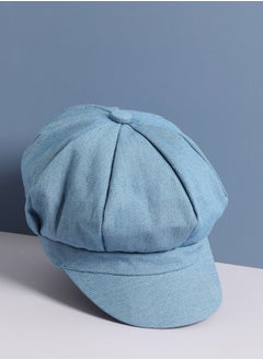 Blue Corduroy Vintage Newsboy Cap