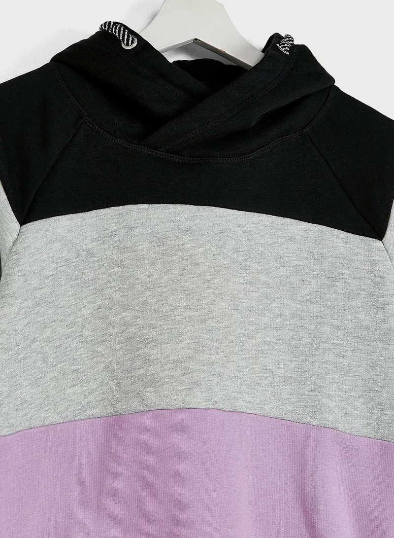 only_kids Kids Color Block Hoodie
