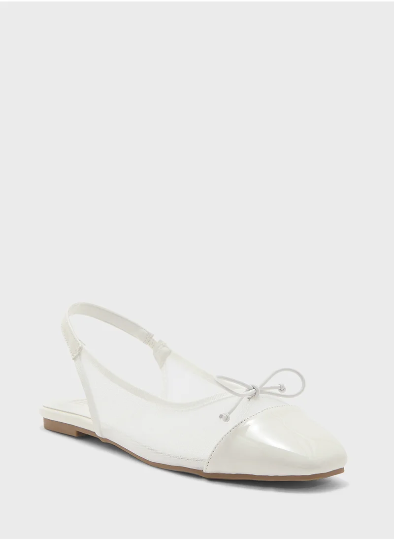 ELLA Classic Slingback Ballerina With Bow