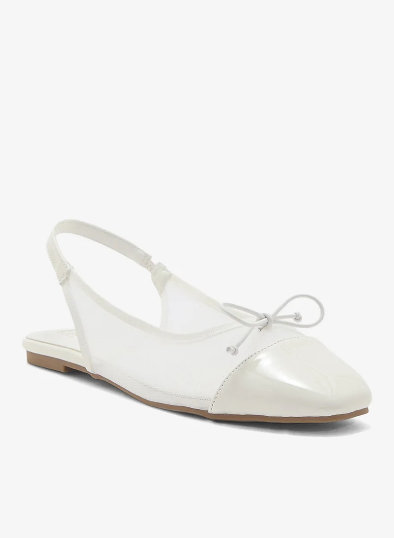 ELLA Classic Slingback Ballerina With Bow