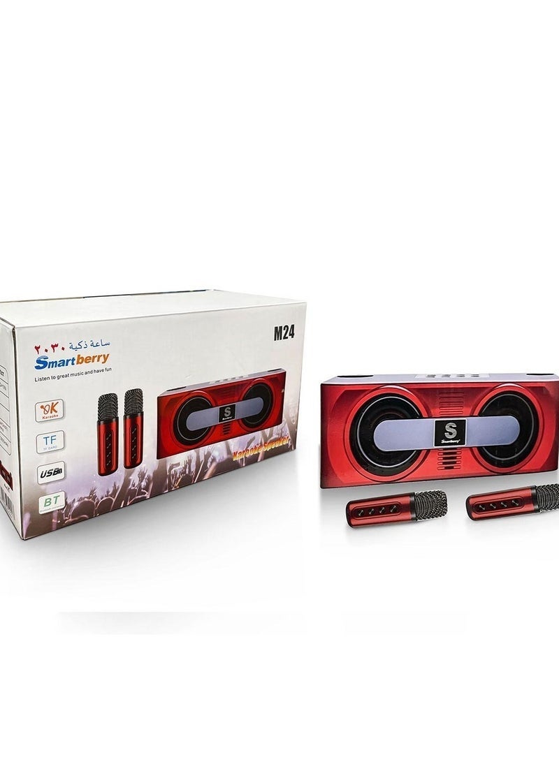 Smart Berry M24 Karaoke Speaker Bluetooth Wireless mic