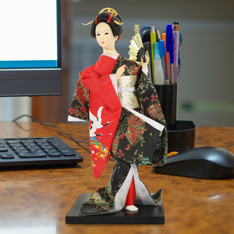 Japanese Home Decoration Kimono Japanese Humanoid Ornaments for Garden Bonsai Home Decoration ( ) - Image 3