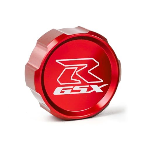 MOWOK For Suzuki GSX-R Gsxr 600 750 1000 GSX-R750 gsx-r600 gsxr1000 Motorcycle CNC aluminium alloy Front Brake Fluid Reservoir Protection Cover and Reservoir cap sock (Red) - Image 4