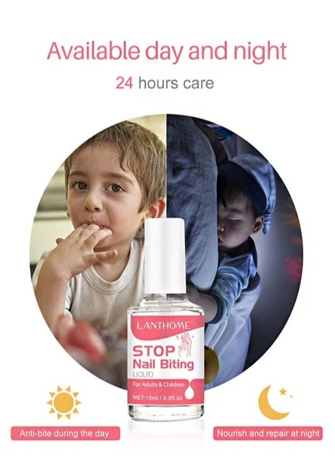 Lanthome Nail Biting Treatment for Kids, Natural Thumb Sucking Pain Relief for Kids, Bitters, Plant Extracts (15ml) - Image 5