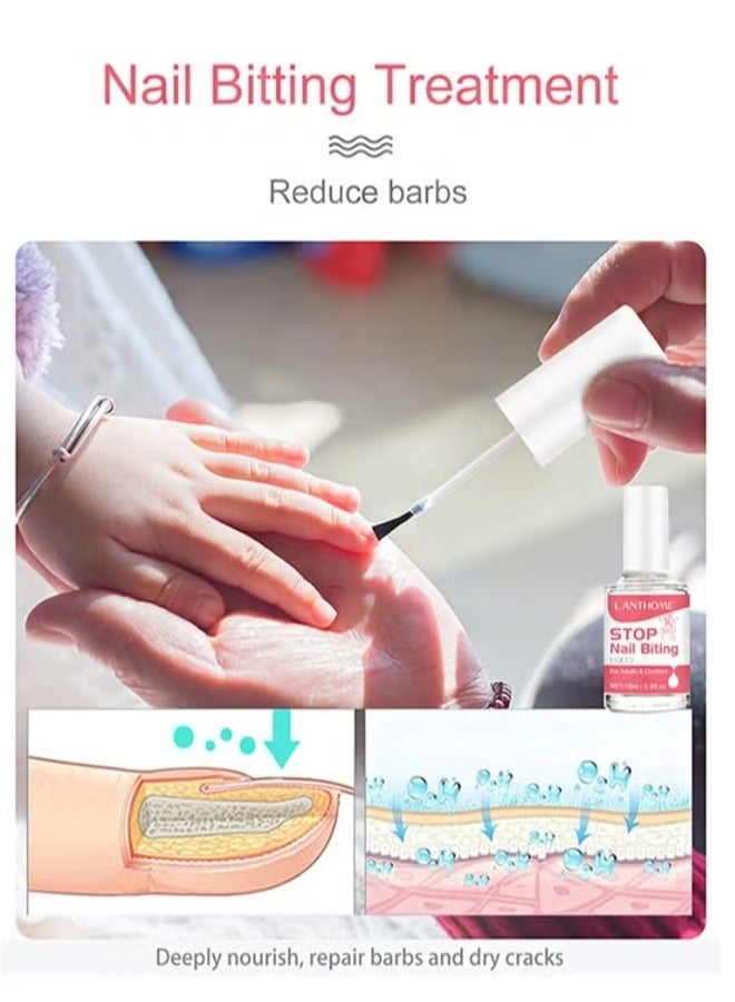 Lanthome Nail Biting Treatment for Kids, Natural Thumb Sucking Pain Relief for Kids, Bitters, Plant Extracts (15ml) - Image 4
