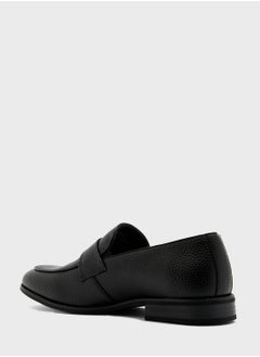Robert Wood Classic Saddle Tim Detail Formal Slip Ons  - Image 2
