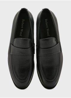 Robert Wood Classic Saddle Tim Detail Formal Slip Ons  - Image 4
