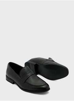Robert Wood Classic Saddle Tim Detail Formal Slip Ons  - Image 3
