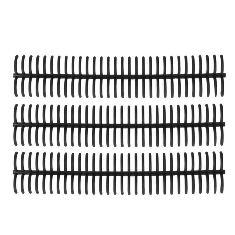 30 Hole Loose Leaf Binding Strip 22mm Inner Diameter Durable PP Material - 10 Pieces Black Binding Spines for Office Staff Students - Image 5