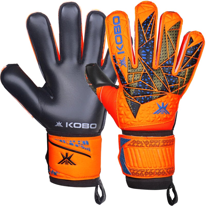 Kobo GKG-03-7.5 Professional Football Goal Latex Keeper Gloves/Soccer Ball Hand Protector, 7.5 - Image 2