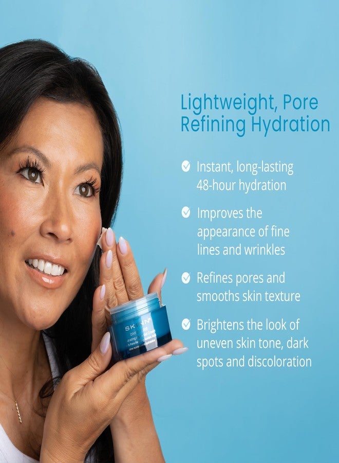 Skinn مرطب SKINN للبشرة الجافة، إكسير إلهي جل كريم مرطب من الطحالب (1.7 أونصة سائلة) - مرطب جل للوجه والجسم يرطب ويقشر البشرة بينما يعزز مظهرها - يساعد في تقليل الخطوط الدقيقة - Image 2