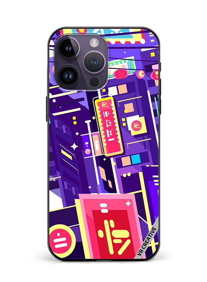 VR CREATIVE Protective Case Cover For Apple iPhone 16 Pro Max Evening Chinese City Design Multicolour