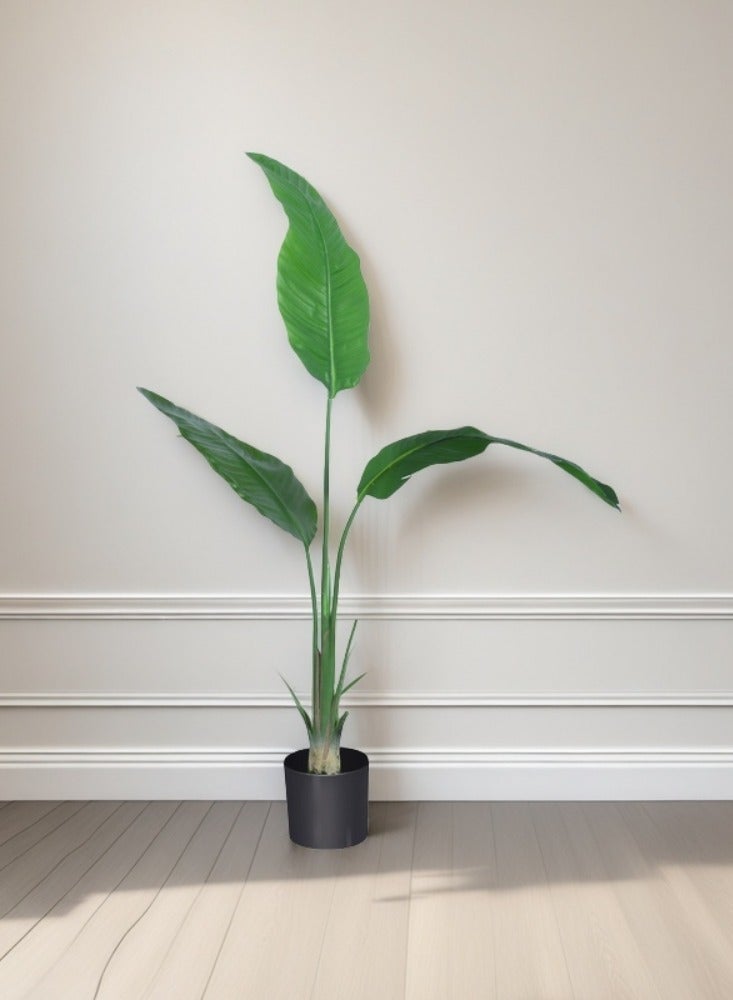 Generic WELLNEST Artificial Potted Traveller's Palm Plant  Floor-standing Potted Plant, Decorative Green Plant,Artificial Greenery Deco  - Image 1