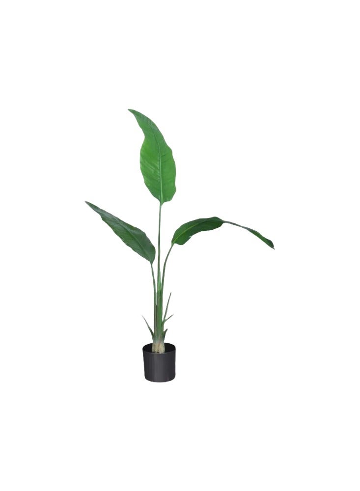 Generic WELLNEST Artificial Potted Traveller's Palm Plant  Floor-standing Potted Plant, Decorative Green Plant,Artificial Greenery Deco  - Image 2