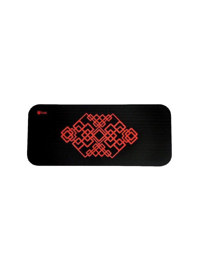 TEGO Raise Cushioned Strength Pad - Knee Pad, Yoga Pad, Yoga Cushion, Thick Mat For Men, Women,Kids (Black Orange, 25 X 60 X 2 (Thickness))  - Image 1
