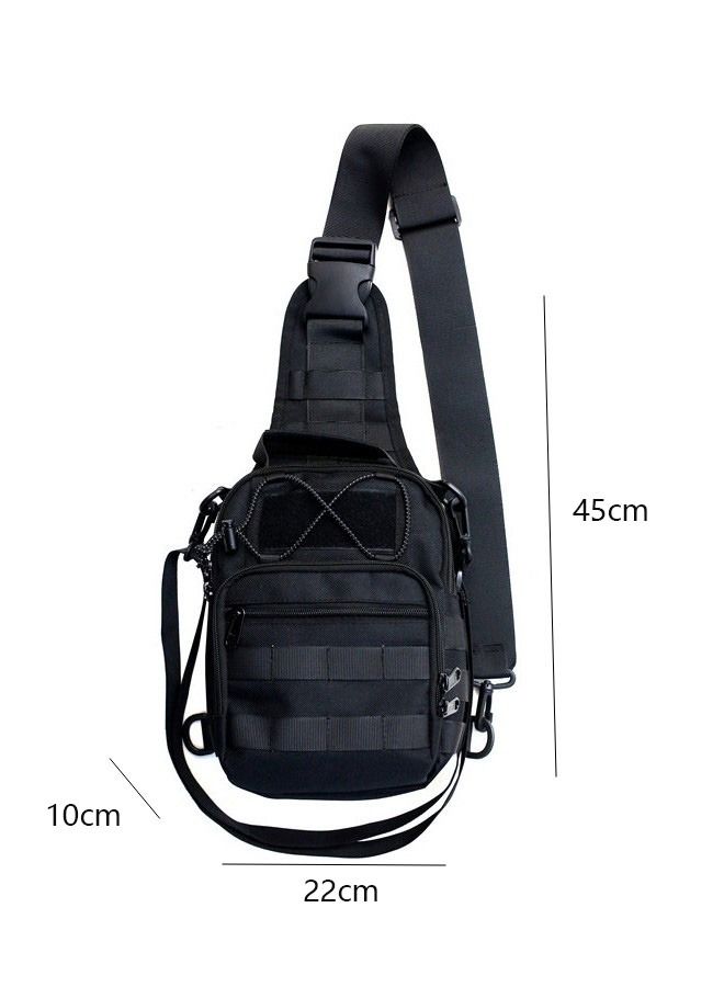 DUNISO Compact Sling Bag for Men and Women , Waterproof Crossbody Bag Chest Shoulder Bag Backpack with Buckle, Everyday Carry Bag for Travel, Work, Sport - Image 3