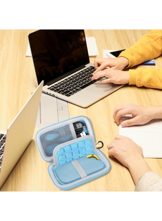 SPECTON Hard Carrying Case for SanDisk Extreme Pro/SanDisk Extreme Portable External SSD 500GB 1TB 2TB 4TB USB-C Solid State Drive EVA Shockproof Protective Storage Travel Bag, Monterey - Image 2