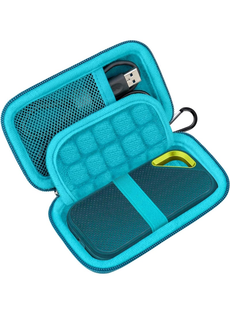 SPECTON Hard Carrying Case for SanDisk Extreme Pro/SanDisk Extreme Portable External SSD 500GB 1TB 2TB 4TB USB-C Solid State Drive EVA Shockproof Protective Storage Travel Bag, Monterey - Image 4