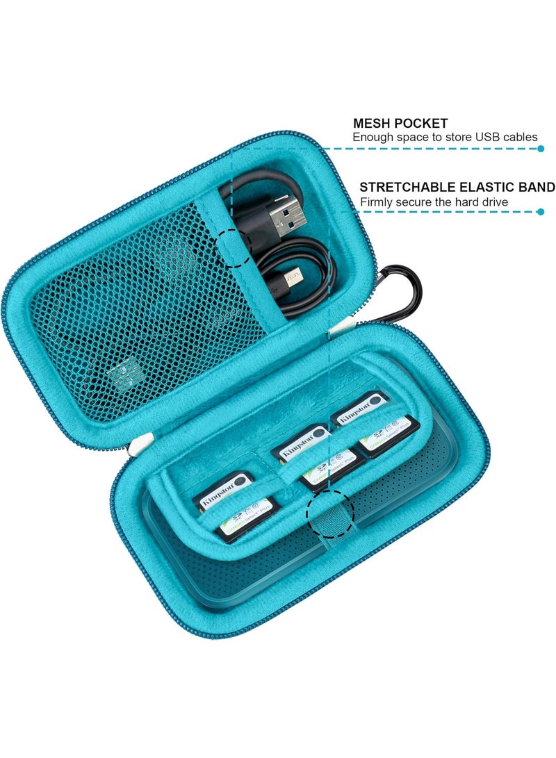 SPECTON Hard Carrying Case for SanDisk Extreme Pro/SanDisk Extreme Portable External SSD 500GB 1TB 2TB 4TB USB-C Solid State Drive EVA Shockproof Protective Storage Travel Bag, Monterey - Image 1