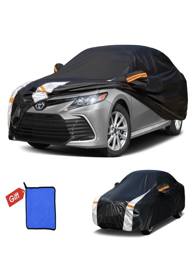 Cotryvox Toyota Camry Car Cover 100% Waterproof All Weather, Gift with Towel, 10 Layers Car Cover Custom Fit 1996-2025 Toyota Camry, Full Exterior Cover Rain Sun UV Protection with Door Zipper. - Image 1