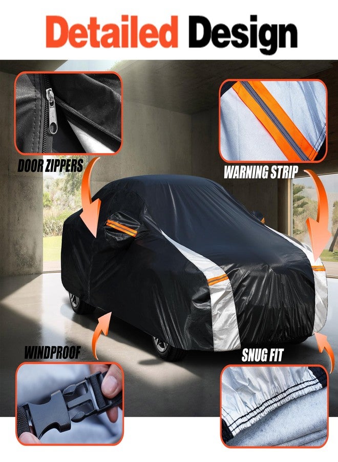 Cotryvox Toyota Camry Car Cover 100% Waterproof All Weather, Gift with Towel, 10 Layers Car Cover Custom Fit 1996-2025 Toyota Camry, Full Exterior Cover Rain Sun UV Protection with Door Zipper. - Image 3