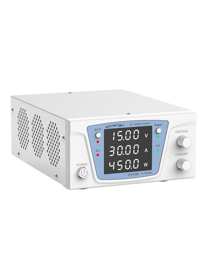 wanptek DC Power Supply Variable 15V 30A Bench Power Supply High Power with 4-Digit LED Display Adjustable Switching Power Supply  - Image 2