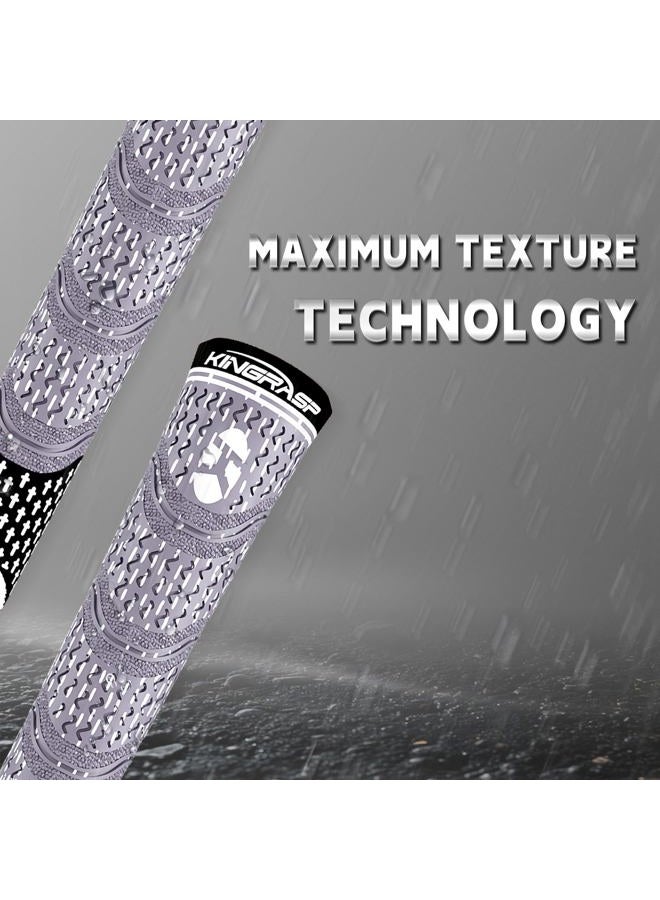 KINGRASP Premium Rubber Golf Grips 13 Pack, Anti-Slip，Super Stability,Cord Rubber, Golf Club Grips,Standard/Mid Size/Oversize, 13 Grips with All Kits - Image 3