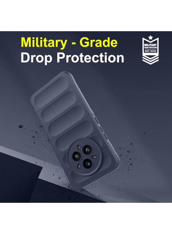 Premium Protection Back Silicone Case Compatible with Realme 14 Pro Plus 5G Magic Shield Shockproof Case with Camera Protection (Blue) - Image 4