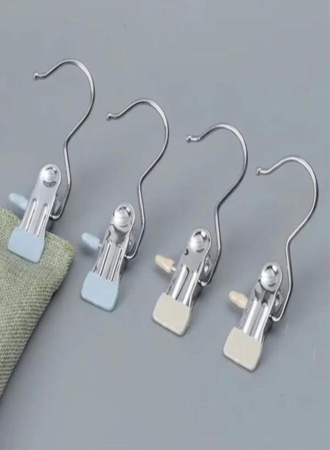Concepta Laundry Hooks Hanging Clothes Pins Closet Organizer Clamps Socks Towel Heavy Duty Clothes Hanger Closet Travel Pants Handbags Universal Clips for Kitchen Bathroom Office (Pack of 10 PIS) - Image 5