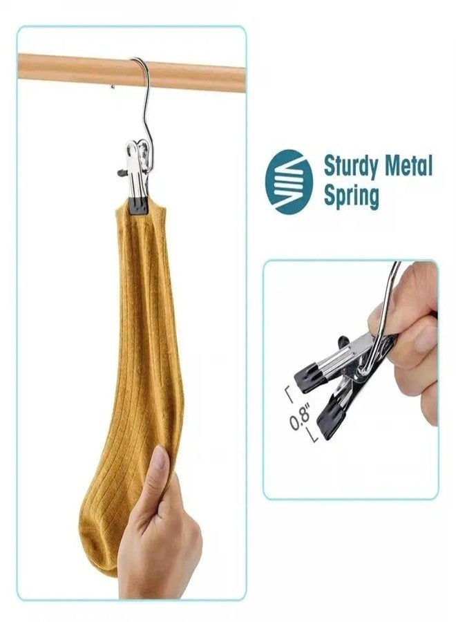 Concepta Laundry Hooks Hanging Clothes Pins Closet Organizer Clamps Socks Towel Heavy Duty Clothes Hanger Closet Travel Pants Handbags Universal Clips for Kitchen Bathroom Office (Pack of 10 PIS) - Image 2