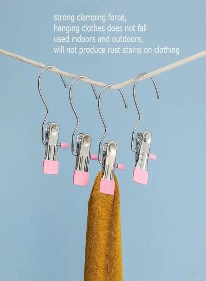 Concepta Laundry Hooks Hanging Clothes Pins Closet Organizer Clamps Socks Towel Heavy Duty Clothes Hanger Closet Travel Pants Handbags Universal Clips for Kitchen Bathroom Office (Pack of 10 PIS) - Image 4