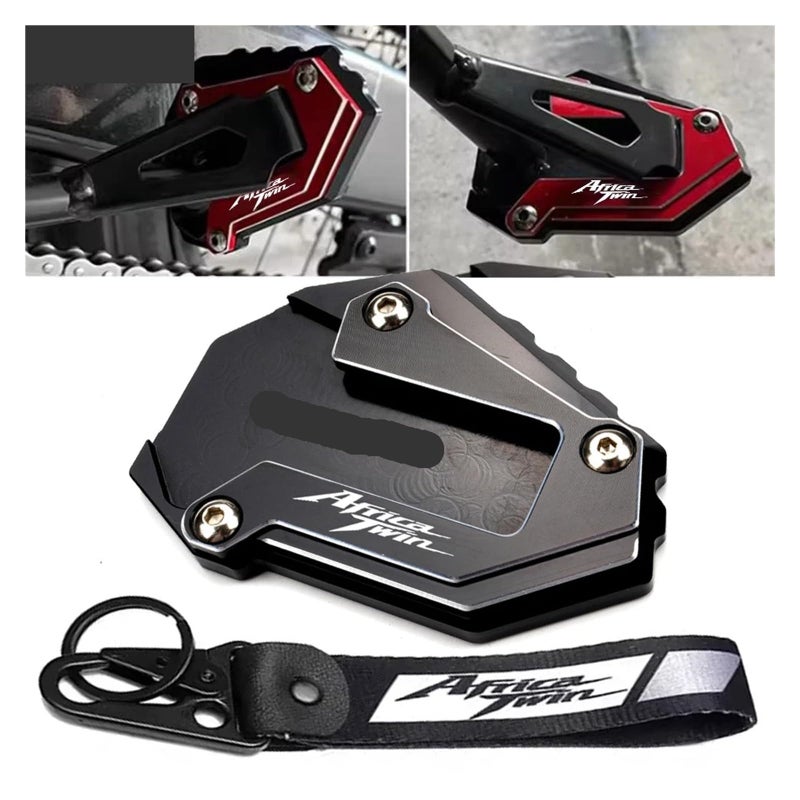Motorcycle Kickstand Extension Key Chain Grey Compatible with Africa Twin 1100 2025 2020 - Image 3
